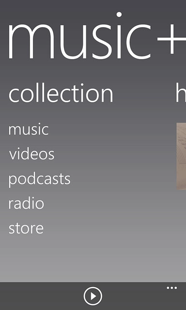 Press music.
