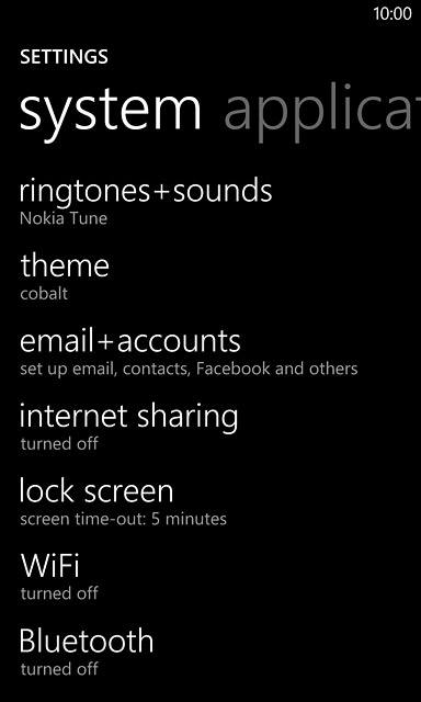 Press ringtones+sounds.