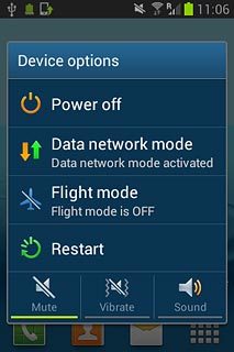 To turn off silent mode:Press Sound.