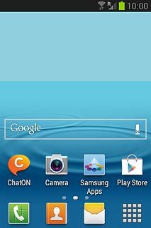Press the menu icon.