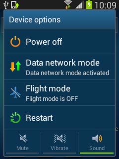 Press Flight mode.