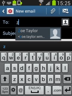 Key in the first letters of the required contact.Matching contacts are displayed.Press the required contact.Repeat the procedure to add more recipients.