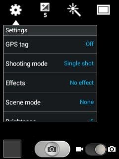 Press GPS tag.