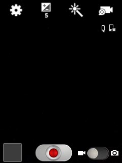 If the video recorder is turned on:Drag the indicator to the camera icon.