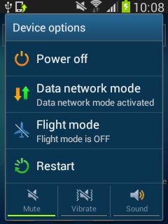 To turn off silent mode:Press Sound.