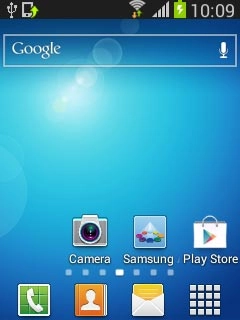 Press the menu icon.