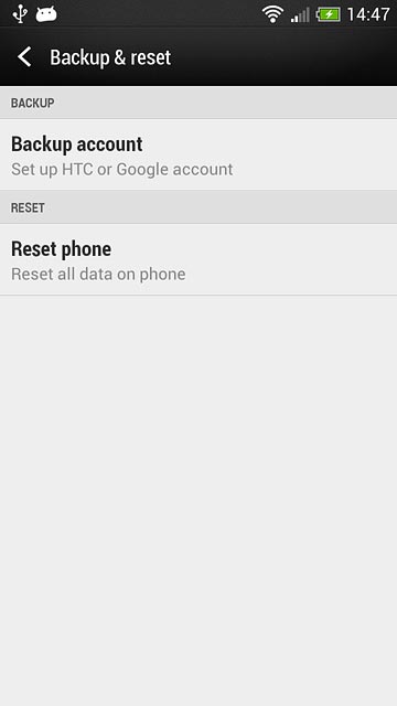 Press Reset phone.