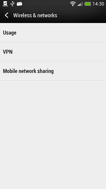 Press Mobile network sharing.