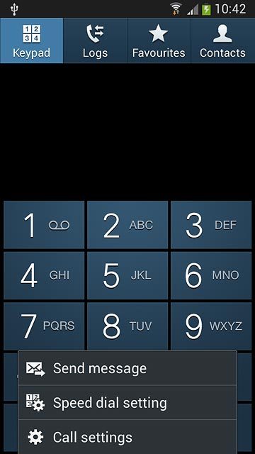 Press Call settings.