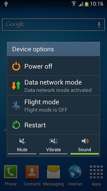 To turn on silent mode:Press Mute.