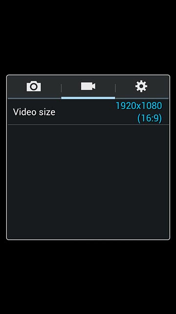 Press the video recorder icon.