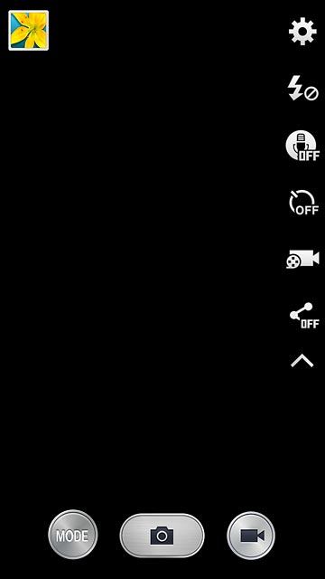 Press the video light icon repeatedly to turn the function on or off.