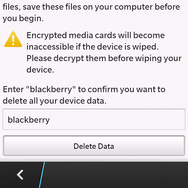 Press Delete Data.Wait a moment while the factory default settings are restored.Follow the instructions on the display to set up your phone and prepare it for use.