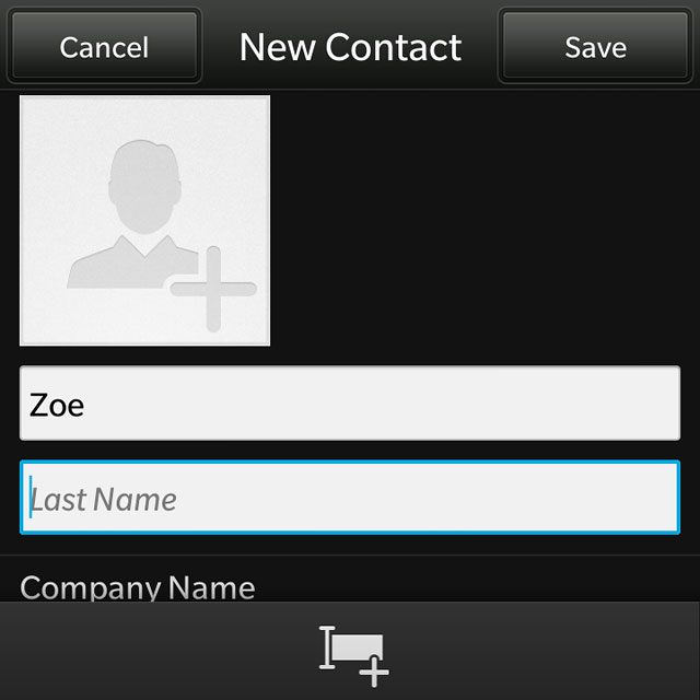 Key in the required first name.Press Last Name and key in the required last name.