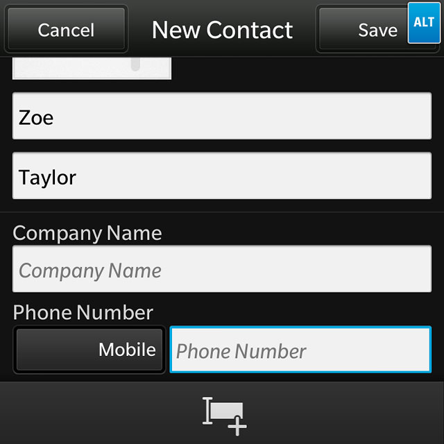 Press Phone Number and key in the required phone number.