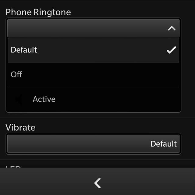 Press the required ringtone.