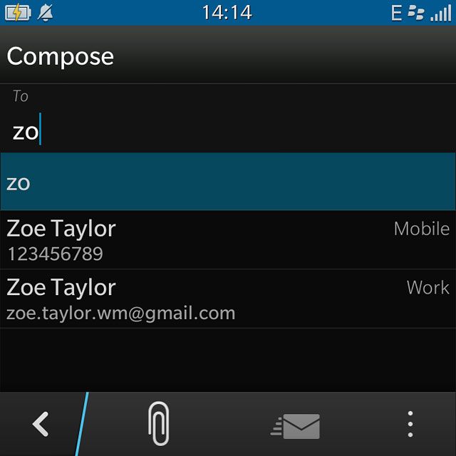 Key in the first letters of the required contact.Matching contacts are displayed.Press the required contact.