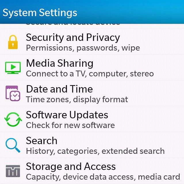 Press Storage and Access.