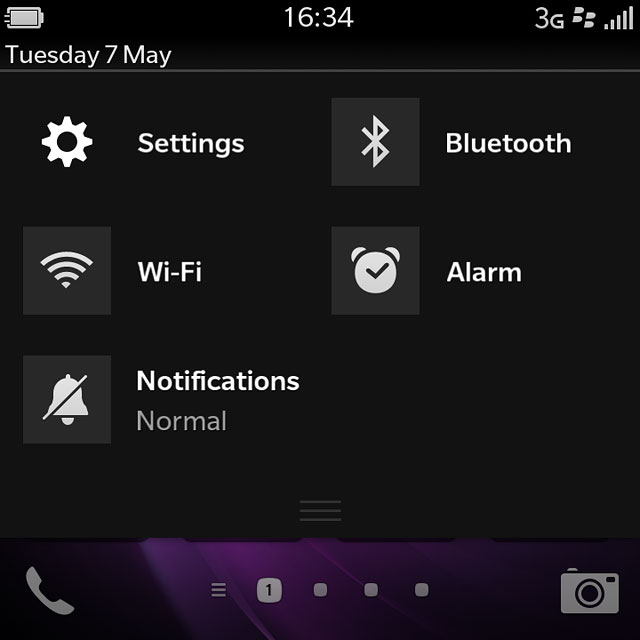 Slide your finger downwards starting from the top edge of the display.Press the silent mode icon to turn the function on or off.