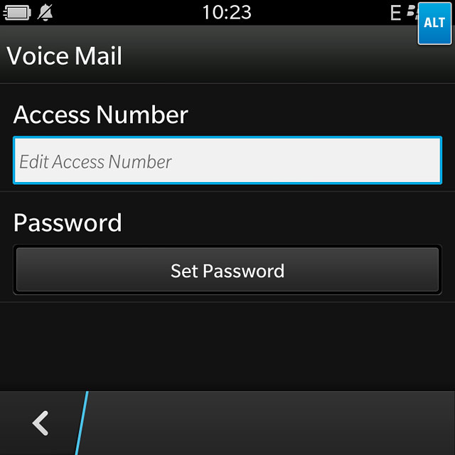 Key in (prefix) 5 (your phone number) and press the return icon.
