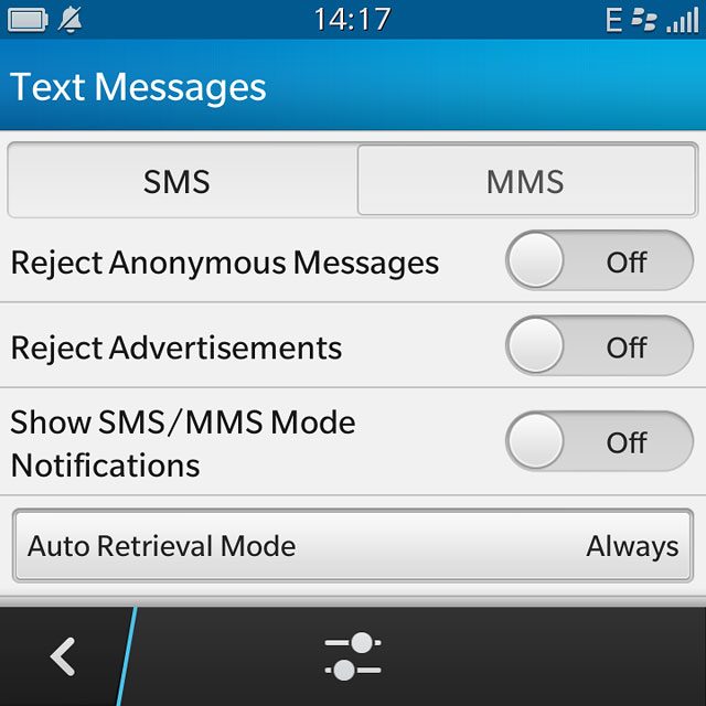 Press the settings icon.
