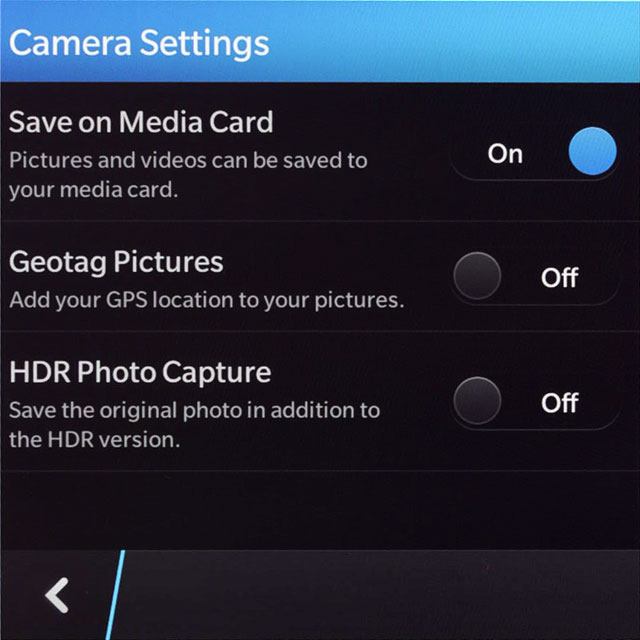 Press the return icon.