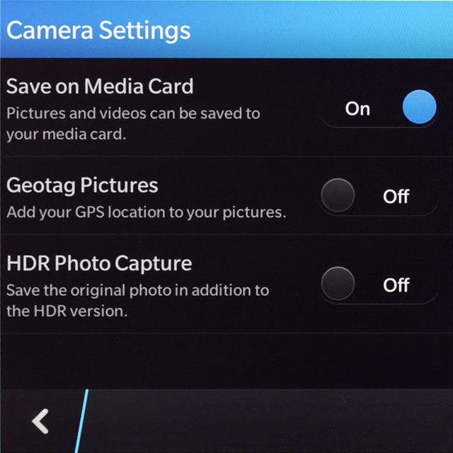Press the return icon.