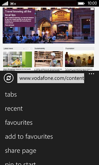 Press favourites.