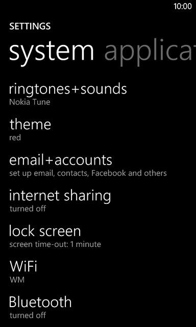Press ringtones+sounds.