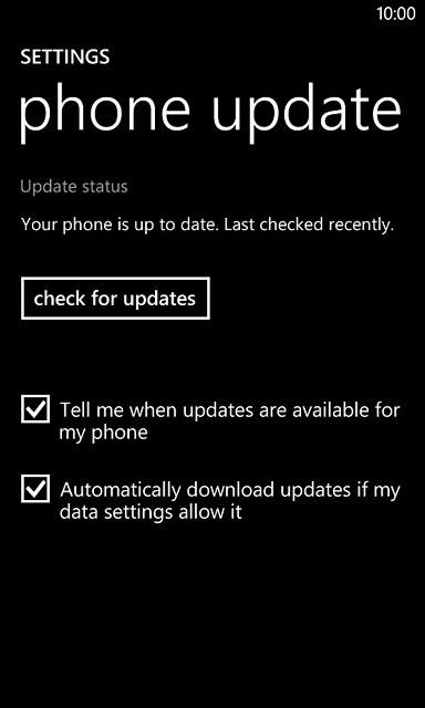 Press check for updates.If a new software version is available, it's displayed.Follow the instructions on the display to update your phone's software.
