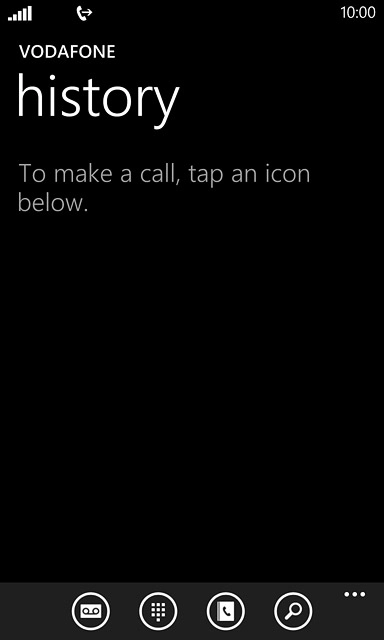 Press the voicemail icon.