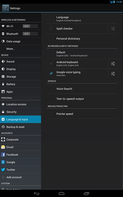 Press the home icon to return to the home screen.