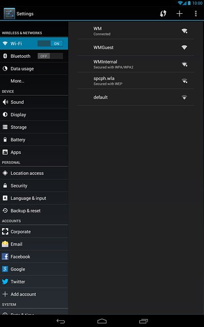 Press the home icon to return to the home screen.