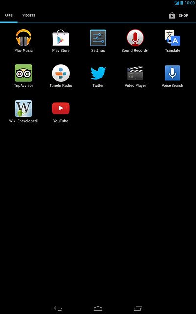 Press Play Store.