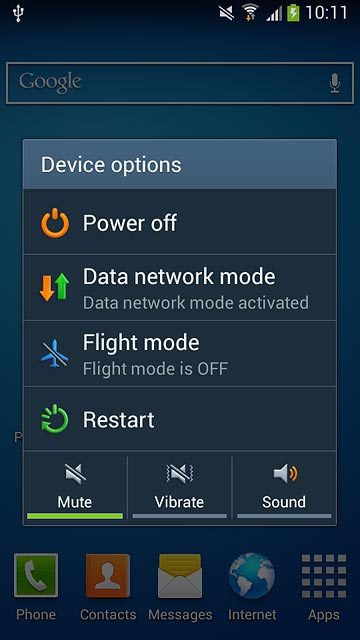 To turn off silent mode:Press Sound.