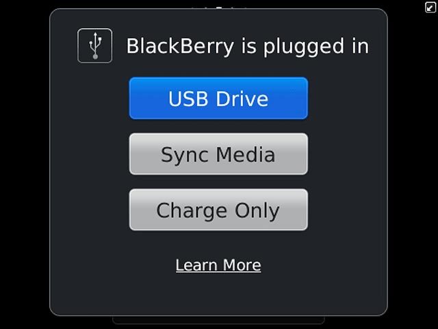 Press USB Drive.