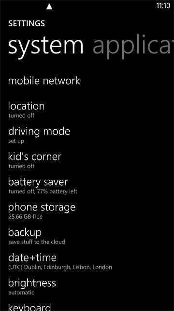 Press mobile network.