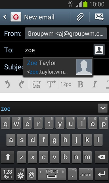 Key in the first letters of the required contact.Matching contacts are displayed.Press the required contact.Repeat the procedure to add more recipients.