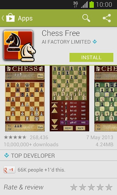 To install a free app:Press INSTALL.