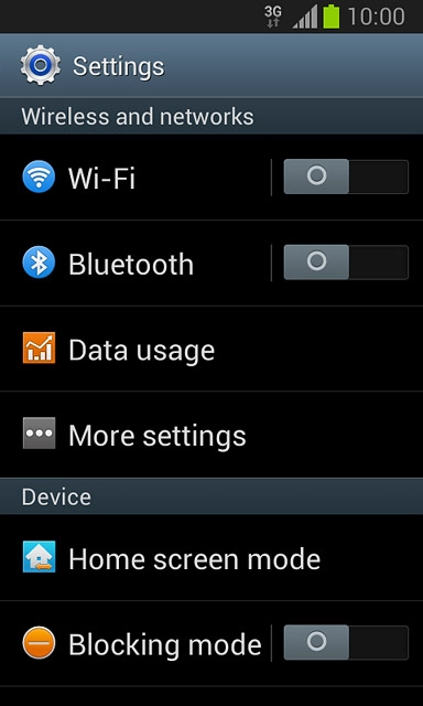 Press Bluetooth.