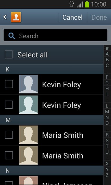 Press Select all.