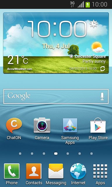 When the battery charging icon is displayed, charging is in progress.