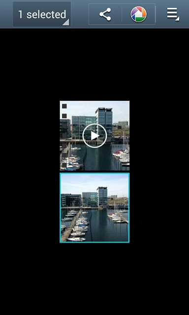 Press the share icon.