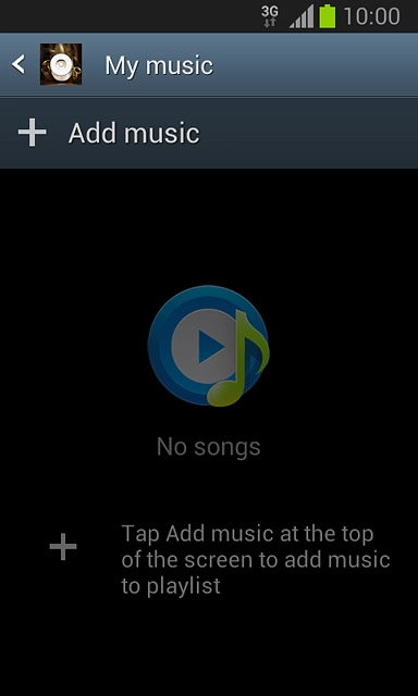 Press Add music.