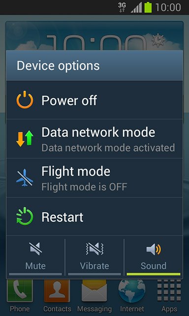 To turn on silent mode:Press Mute.