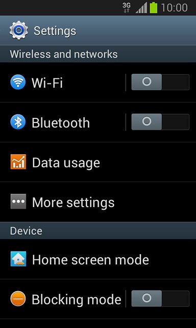 Press More settings.