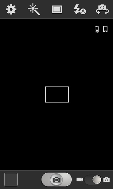 Press the flash icon.