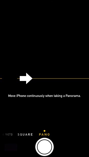 To take a panorama picture:Slide your finger left on the display to select PANO.