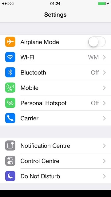 Press Bluetooth.
