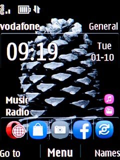 When the vertical lines in the battery icon are moving, charging is in progress.